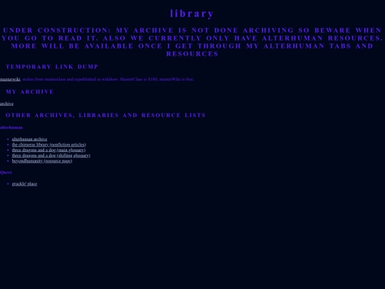 library screenshot