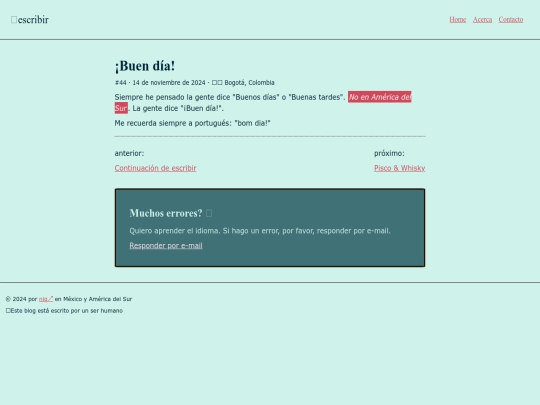 blog/buen-dia screenshot