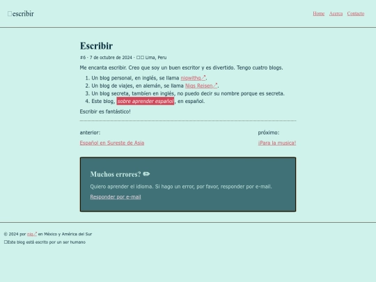 blog/escribir screenshot