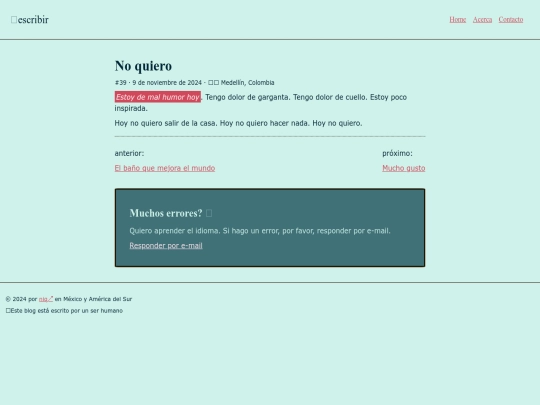 blog/no-quiero screenshot