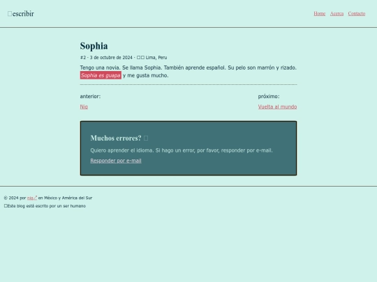 blog/sophia screenshot