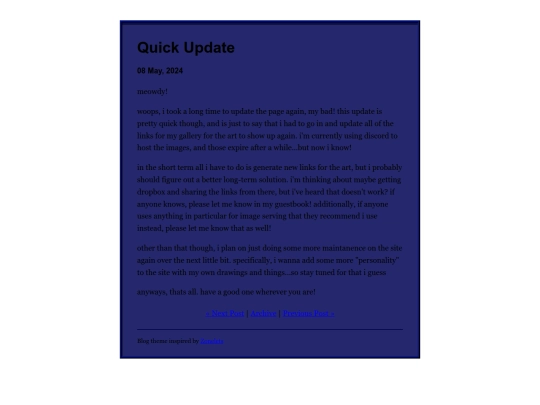 posts/2024-05-08-Quick-Update screenshot