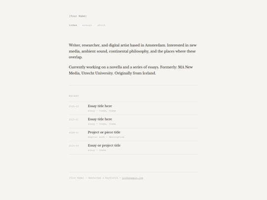index screenshot
