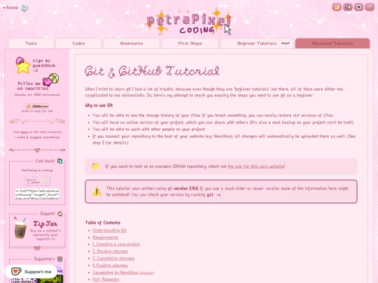 coding/git-tutorial screenshot
