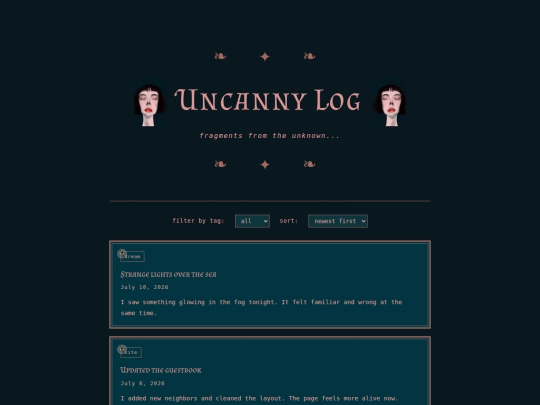 blog screenshot