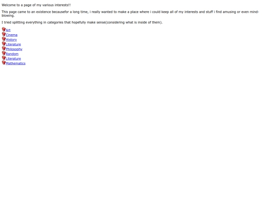 Interests/Interests screenshot