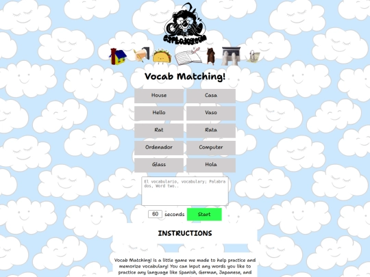 VocabMatchGame screenshot
