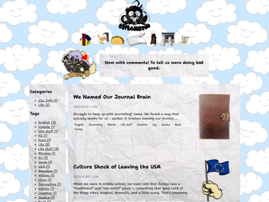 blogposts screenshot