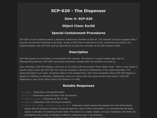 SCP-020 screenshot