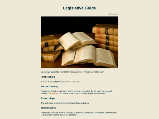 legislativeguide screenshot