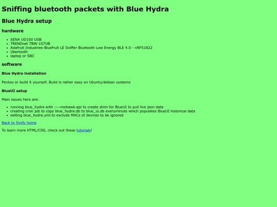 bluehydra screenshot