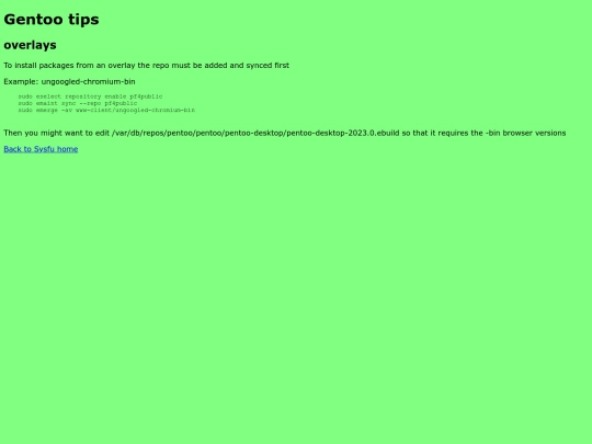 gentoo screenshot