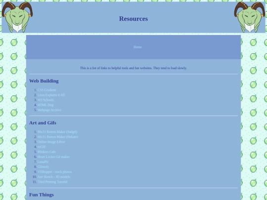 resources screenshot