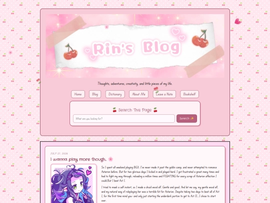 blog screenshot