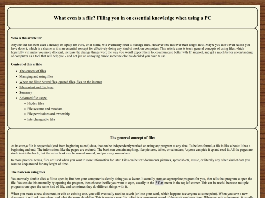 Articles/WhatIsAFile screenshot