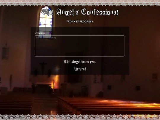 confessional screenshot