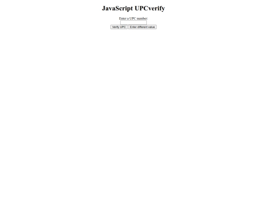 frames/programs/javascript/UPCverify screenshot