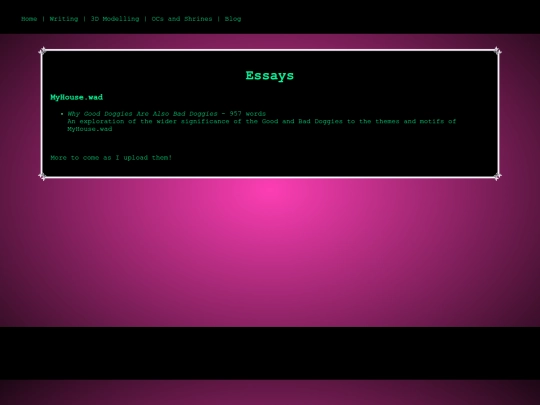essays screenshot