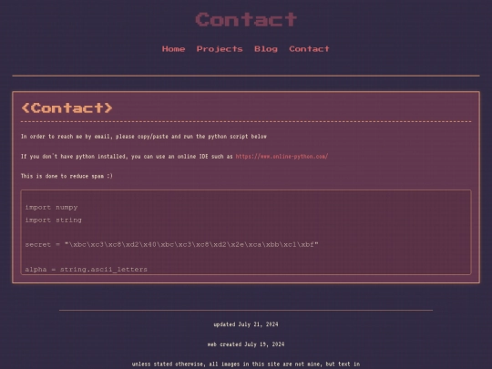 contact screenshot