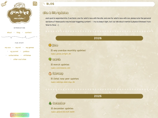 blog screenshot