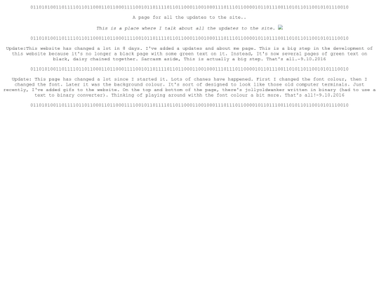 updates screenshot