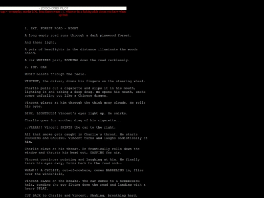 writings/pilot screenshot