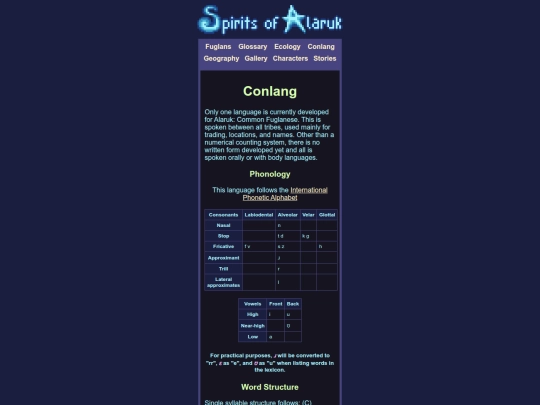 conlang/mobile screenshot