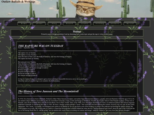 writings screenshot