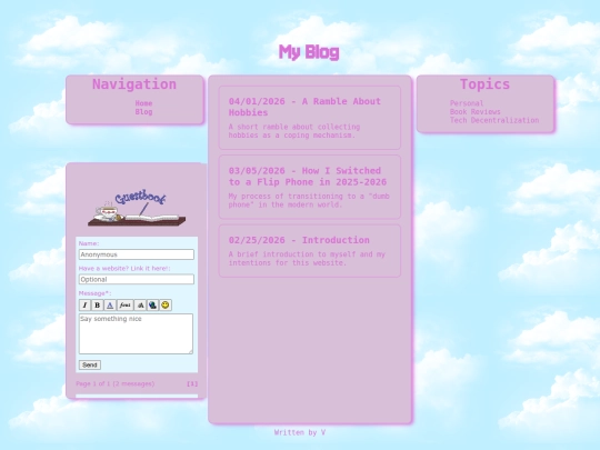 blog screenshot