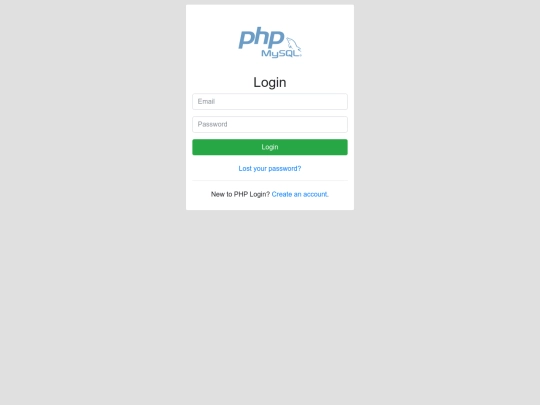 login screenshot