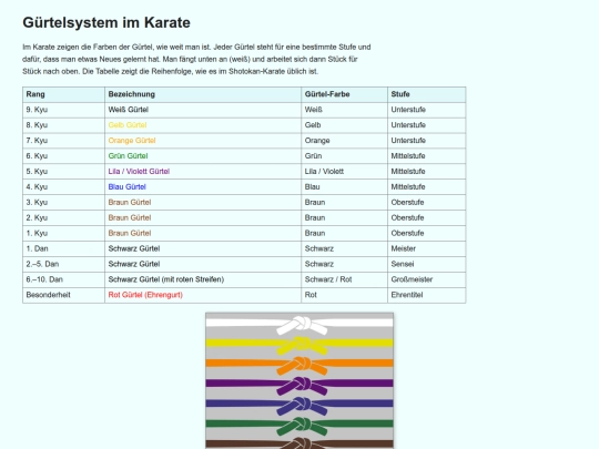 guertelsystem screenshot