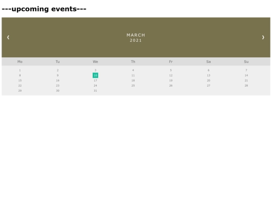 calendarpage screenshot