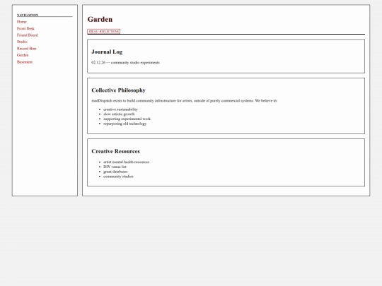 maddispatch_site/garden screenshot