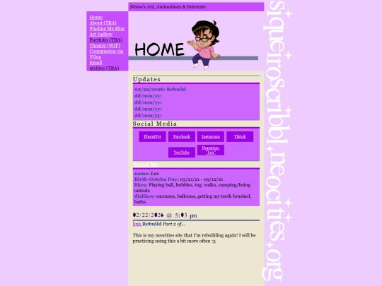 Blog screenshot