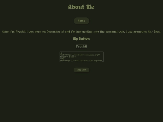 aboutme screenshot