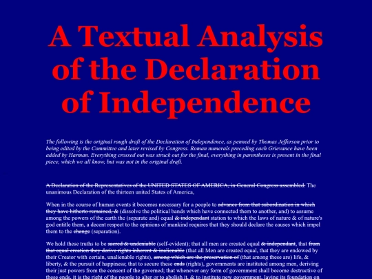 textual-analysis/declaration-of-independence screenshot