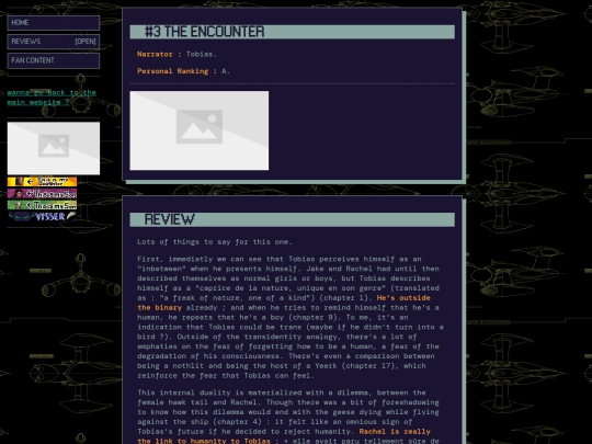 my writing/animorphs page/animorphs reviews/3_the_encounter screenshot