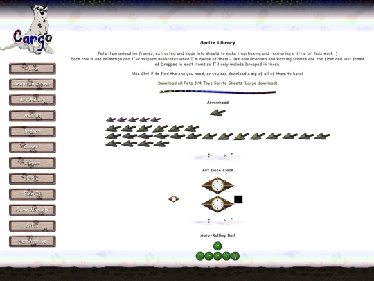 sprite-library screenshot