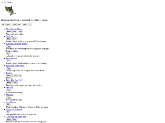 links screenshot