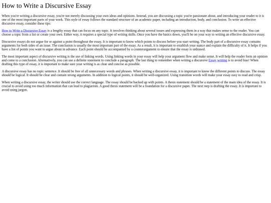 Blogpost/writeadiscursive screenshot