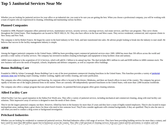 Janitorial-Service screenshot