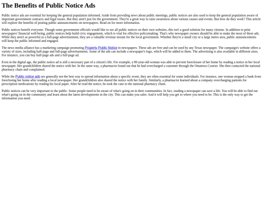Publicnotice screenshot