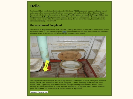 info screenshot