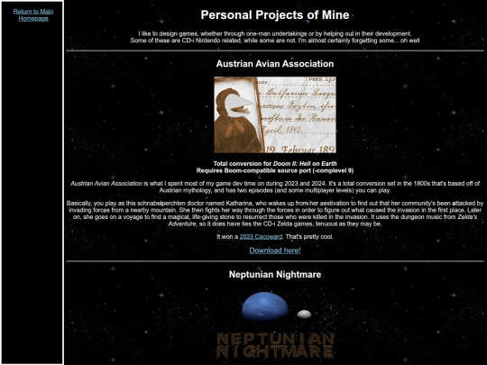 projects screenshot