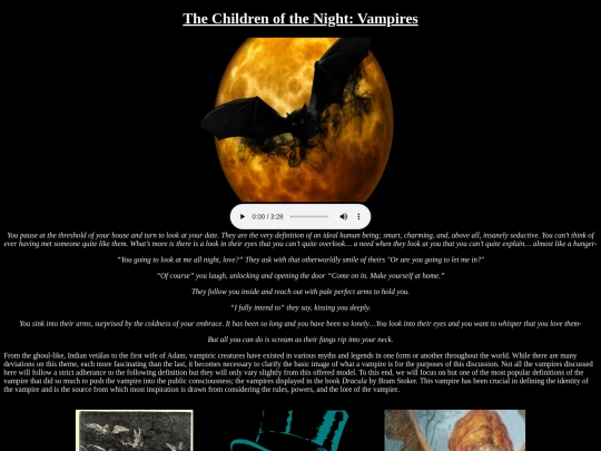VampireIntroduction screenshot