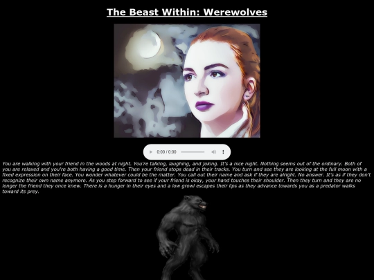 WerewolfIntroductionPage screenshot