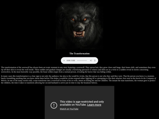 Werewolfpage1 screenshot