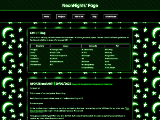 blog screenshot