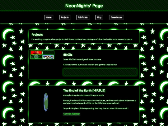 projects screenshot