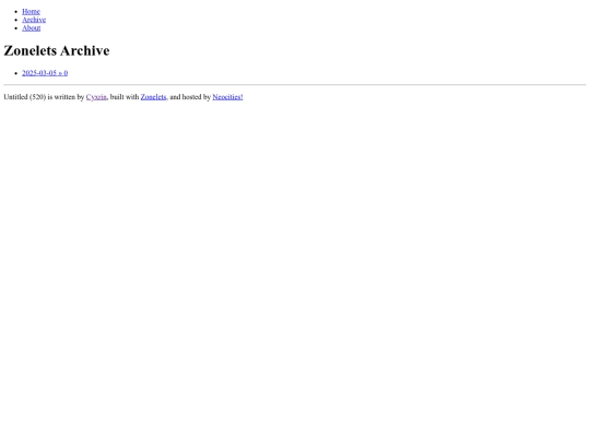 archive screenshot